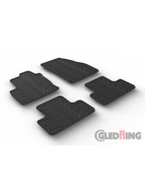 Original Gledring Passform Fußmatten Gummimatten 4 Tlg. Loch Fix. - Land Rover Range Rover Evoque 2011->01.2019