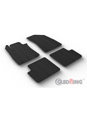 Original Gledring Passform Fußmatten Gummimatten 4 Tlg.+Fixing - MG MG ZS SUV (nicht für Hybrid) 06.2017-> (Schaltung)