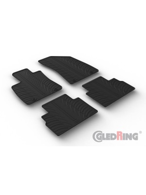 Original Gledring Passform Fußmatten Gummimatten 4 Tlg.+Fixing - MG MG ZS EV SUV 11.2021-> Elektro