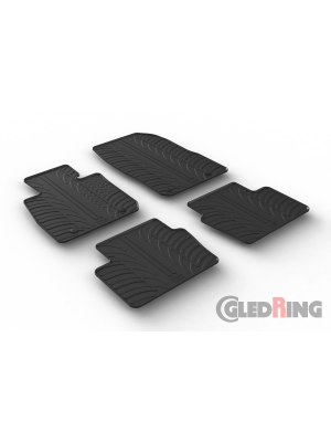 Original Gledring Passform Fußmatten Gummimatten 4 Tlg.+Fixing - Mazda CX-3 01.2015->