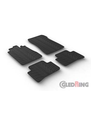 Original Gledring Passform Fußmatten Gummimatten 4 Tlg.+Fixing - Mercedes-Benz C Klasse W202 1993->2000