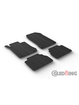 Original Gledring Passform Fußmatten Gummimatten 4 Tlg.+Fixing - Mercedes-Benz E Klasse W210 1995->2003