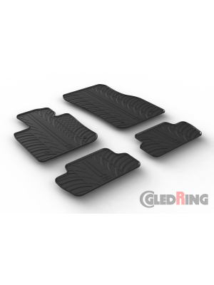 Original Gledring Passform Fußmatten Gummimatten 4 Tlg.+Fixing - Mini Cooper/One F56 2014-> 3 Türig
