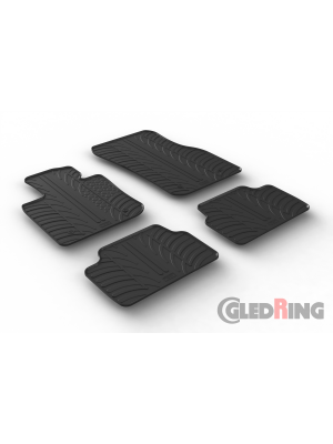 Original Gledring Passform Fußmatten Gummimatten 4 Tlg.+Fixing - Mini Cooper/One F55 2014-> 5 Türig