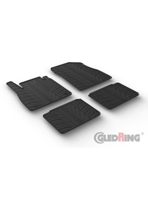 Original Gledring Passform Fußmatten Gummimatten 4 Tlg.+Fixing - Nissan Micra 7.2017->