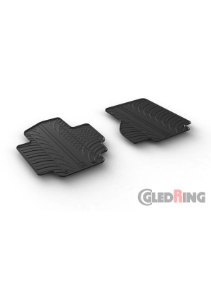 Original Gledring Passform Fußmatten Gummimatten 2 Tlg.+Fixing - Nissan e-NV 200 Elektro Van 2014->