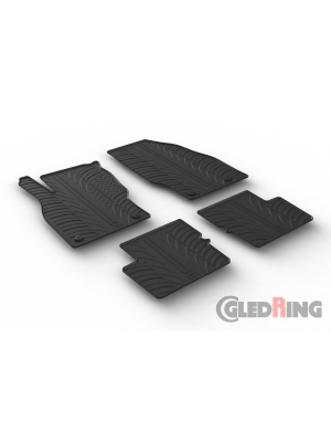 Original Gledring Passform Fußmatten Gummimatten 4 Tlg.+Fixing - Opel Corsa E 2014-> 10.2019