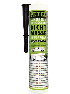 SCHEIBEN- & KAROSSERIEDICHTMASSE KARTUSCHE, ABTUPFBAR, 310ML