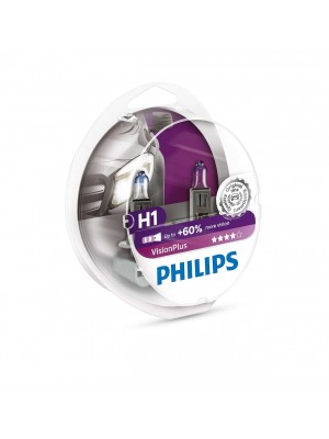 Philips H1 12V 55W P14,5s Vision Plus +60% 2st.