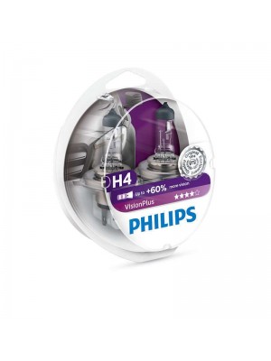 Philips H4 12V 60/55W P43t Vision Plus +60% 2st.