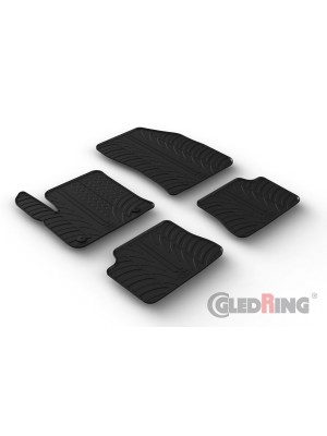 Original Gledring Passform Fußmatten Gummimatten 4 Tlg.+Fixing - Peugeot e-208 Elektro 08.2020->