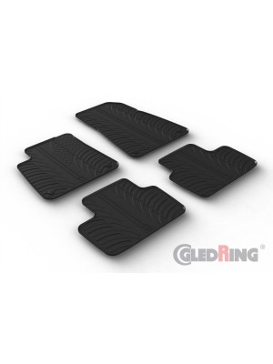 Original Gledring Passform Fußmatten Gummimatten 4 Tlg.+Fixing - POLESTAR 2 HB 03.2020-> Elektro
