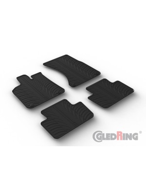 Original Gledring Passform Fußmatten Gummimatten 4 Tlg.+Fixing - PORSCHE Macan SUV 10.2014-> (Automatik)