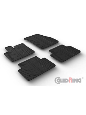 Original Gledring Passform Fußmatten Gummimatten 4 Tlg.+Fixing - Land Rover Range Rover Evoque 02.2019->