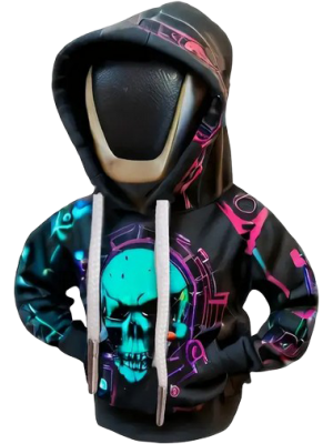 Auto Schaltknauf Kaputzen Hoodie Totenkopf