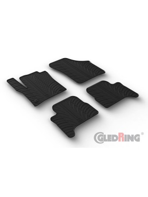 Original Gledring Passform Fußmatten Gummimatten 4 Tlg.+Fixing - Volkswagen VW e-UP 09.2019->
