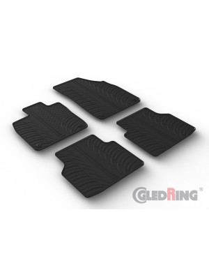Original Gledring Passform Fußmatten Gummimatten 4 Tlg.+Fixing - Skoda e-Enyaq IV Elektro 2021->