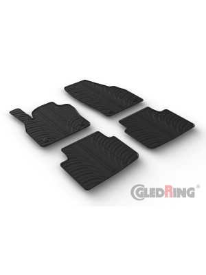 Original Gledring Passform Fußmatten Gummimatten 4 Tlg.+Fixing - Skoda Kamiq 09.2019->