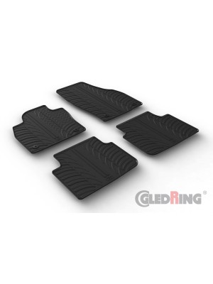 Original Gledring Passform Fußmatten Gummimatten 4 Tlg.+Fixing - Skoda Scala 04.2019->