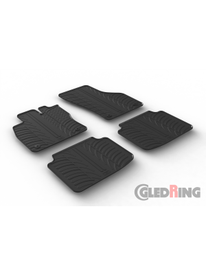Original Gledring Passform Fußmatten Gummimatten 4 Tlg.+Fixing - Skoda Superb 04.2015->