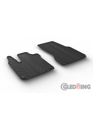 Original Gledring Passform Fußmatten Gummimatten 2 Tlg.-Fixing - Smart Smart Fortwo 453 2014->
