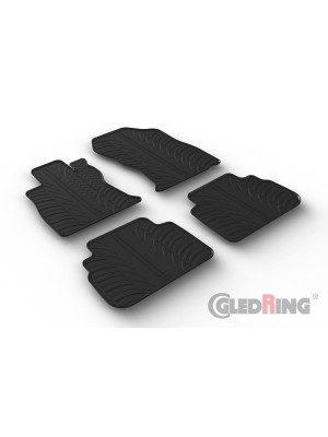 Original Gledring Passform Fußmatten Gummimatten 4 Tlg.+Fixing - SUBARU Forester 01.2019->