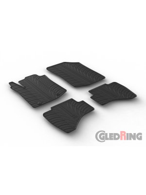 Original Gledring Passform Fußmatten Gummimatten 4 Tlg.+Fixing - Toyota Aygo 2014->
