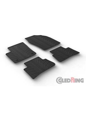 Original Gledring Passform Fußmatten Gummimatten 4 Tlg.+Fixing - Toyota C-HR 11.2016->