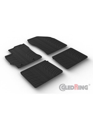 Original Gledring Passform Fußmatten Gummimatten 4 Tlg.+Fixing - Toyota Corolla 2013->