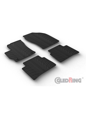 Original Gledring Passform Fußmatten Gummimatten 4 Tlg.+Fixing - Toyota Corolla Hybrid Sedan 12.2018->