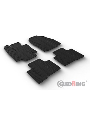 Original Gledring Passform Fußmatten Gummimatten 4 Tlg.+Fixing - TOYOTA Highlander & Hybrid SUV 02.2020->