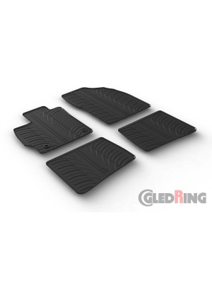 Original Gledring Passform Fußmatten Gummimatten 4 Tlg.+Fixing - Toyota Prius 2012->2016