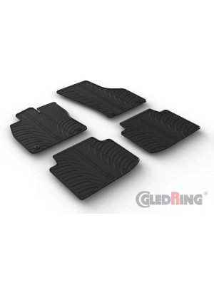 Original Gledring Passform Fußmatten Gummimatten 4 Tlg.+Fixing - Volkswagen VW Arteon 06.2017->