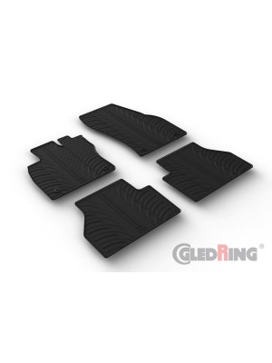 Original Gledring Passform Fußmatten Gummimatten 4 Tlg.+Fixing - Volkswagen VW Caddy Personenwagen 11.2020->