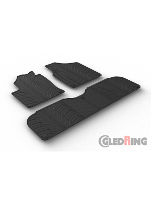 Original Gledring Passform Fußmatten Gummimatten 4 Tlg.+Fixing - Seat Alhambra 1996->2010
