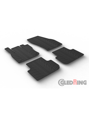 Original Gledring Passform Fußmatten Gummimatten 4 Tlg.+Fixing - Volkswagen VW Tiguan 04.2016->