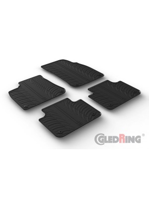 Original Gledring Passform Fußmatten Gummimatten 4 Tlg.+Fixing - Volkswagen VW Touareg 05.2018->