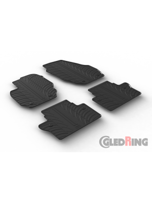 Original Gledring Passform Fußmatten Gummimatten 4 Tlg.+Fixing - Volvo V70 2007->