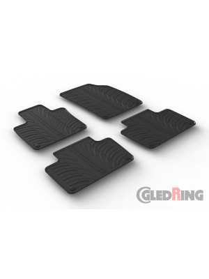 Original Gledring Passform Fußmatten Gummimatten 4 Tlg.+Fixing - Volvo XC90 03.2015->