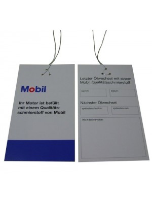 Mobil1 Ölzettel Anhänger 1Stk.