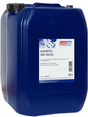 Eurolub Supertec 5W-20 Motoröl 20l (Ford EcoBoost WSS-M2C948-B)