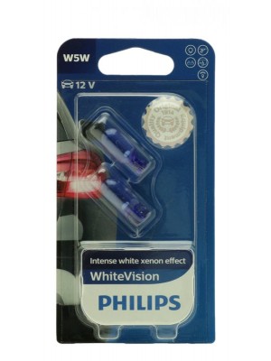 Philps W5W 12V 5W W2,1x9,5d White Vision 2st.