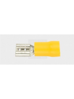Flachsteckhülse 9,5/4-6mm², gelb 5Stk.