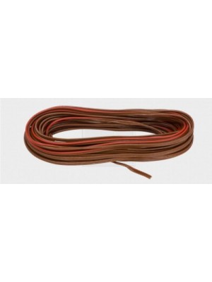PVC Lautsprecherleitung 2x0,75 mm², braun/rot 10Stk.