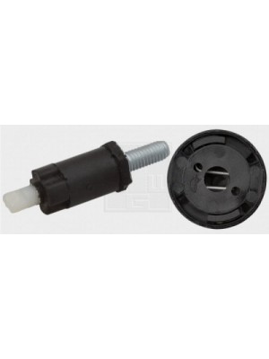 Schnellverschluss und Silentblock Motorabdeckung PSA, schwarz 2Stk.