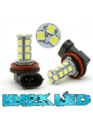 LED Nebelscheinwerfer Birne Lampe H11 18x 5050 SMD Xenon Weiß