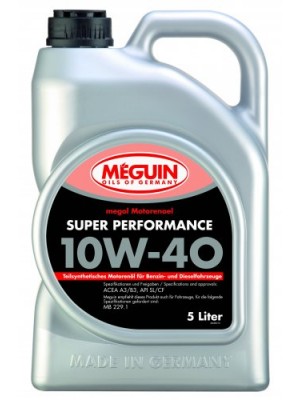 Meguin megol 4365 Diesel & Benziner Motorenoel Super Performance SAE 10W-40 (teilsynth.) 5Liter