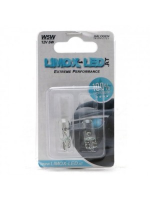 Limox W5W 12V 5W W2,1x9,5d Glassockellampe Blister 2stk.