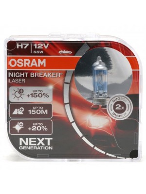 Osram H7 NIGHT BREAKER® LASER Next Generation 12V 55W PX26d Duobox