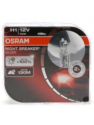 Osram H1 NIGHT BREAKER® SILVER 12V 55W P14,5s Duobox